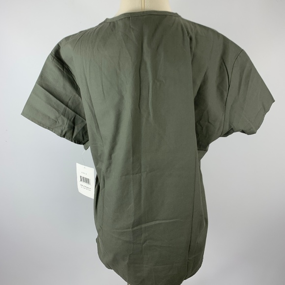 NWT Malibu Doc GREEN Scrub Top Small - Picture 2 of 3